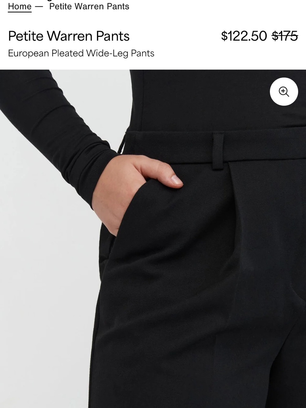 Marcella brand new European Black Wide-Leg Trousers - Women - Picture 5 of 5